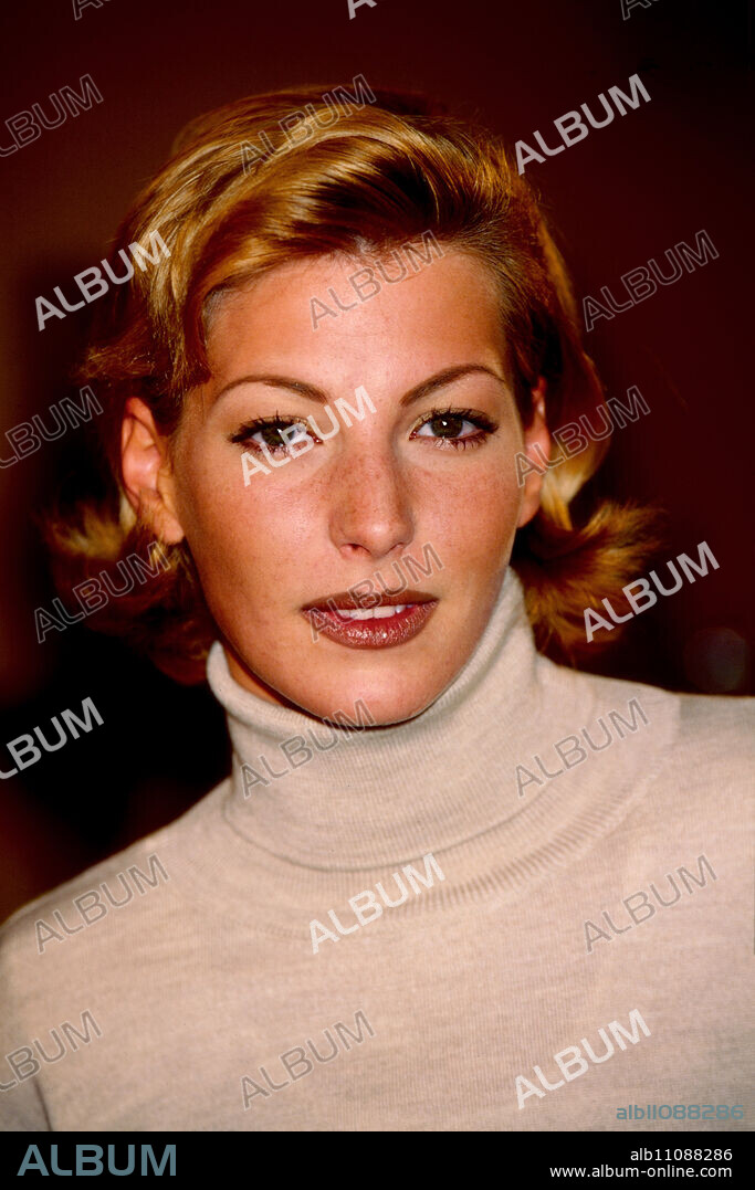 Giulia Siegel, model, actress, daughter of pop composer and music producer Ralph Siegel, portrait, 1992.
