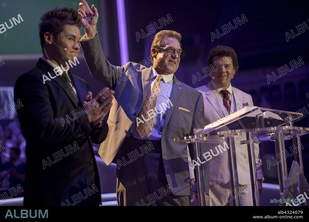 ADAM DEVINE, DANNY MCBRIDE and JOHN GOODMAN in THE RIGHTEOUS GEMSTONES, 2019, directed by DANNY MCBRIDE. Copyright ROUGH HOUSE PICTURES.