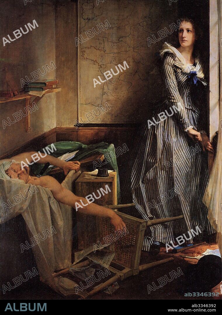 PAUL JACQUES AIMé BAUDRY. Charlotte Corday after the murder of Marat.