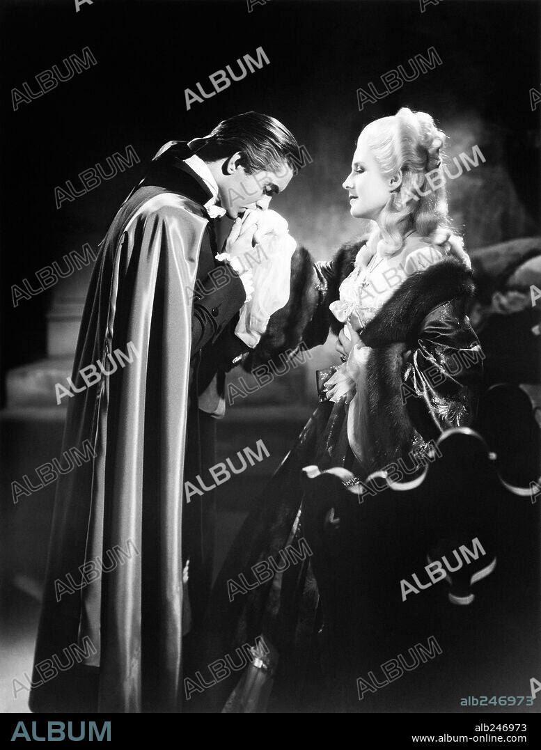 NORMA SHEARER y TYRONE POWER en MARÍA ANTONIETA, 1938 (MARIE ANTOINETTE), dirigida por W. S. VAN DYKE. Copyright M.G.M.