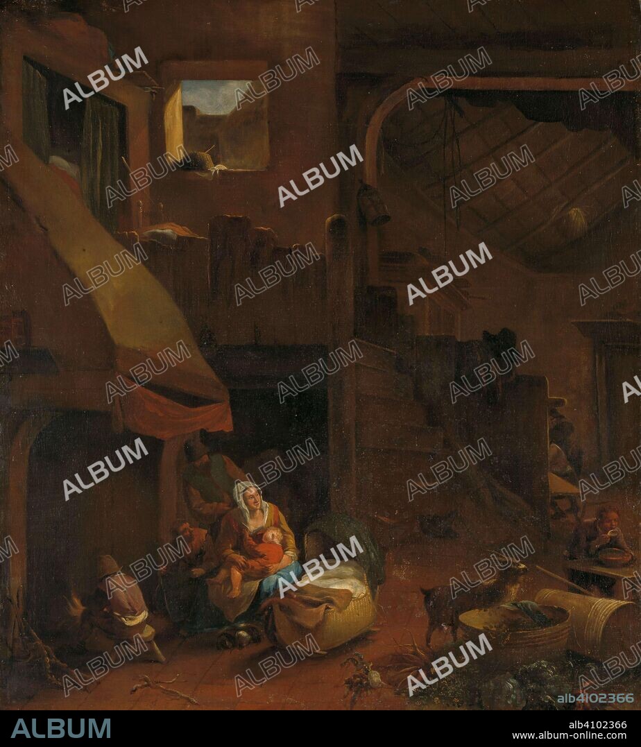 HENDRICK MOMMERS. Interior of a peasant hut. Dating: 1650 - 1693. Measurements: h 76 cm × w 68 cm; d 5 cm.