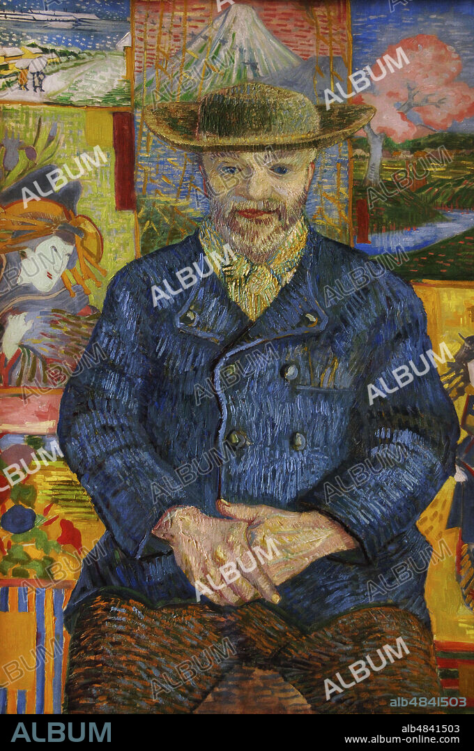 Vincent Van Gogh (1853-1890). Pintor postimpresionista holandés. El Padre Tanguy,1887. Oleo sobre lienzo (92 x 75 cm). Museo Rodin. París. Francia.