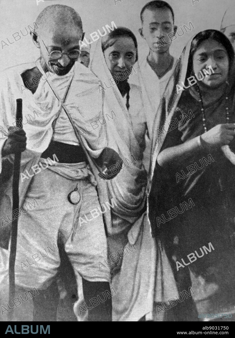 Mahatma Gandhi with Sarojini Naidu, 1931. Mohandas Gandhi (1869 1948) was the preeminent leader of the Indian independence movement in British-ruled India. Sarojini Naidu (born as Sarojini Chattopadhyay) also known by the sobriquet as The Nightingale of India and was a poet. Naidu served as the first governor of the United Provinces of Agra and Oudh from 1947 to 1949. She was the second woman to become the president of the Indian National Congress in 1925.