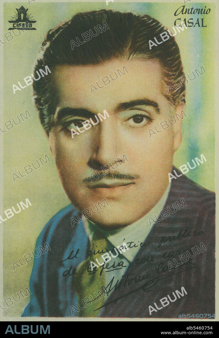 Antonio Casal (1910-1974), actor español. Imagen promocional de Cifesa.