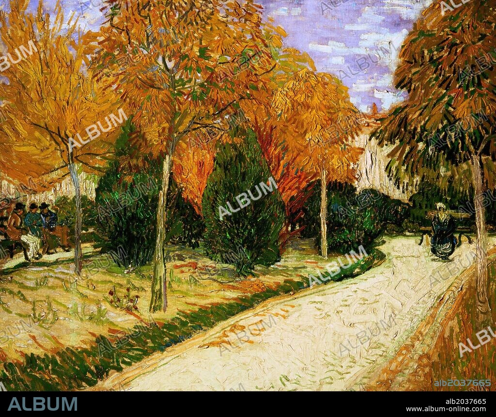 Vincent Van Gogh / 'Jardín en otoño', 1888, Óleo sobre lienzo, 72 x 93 cm.