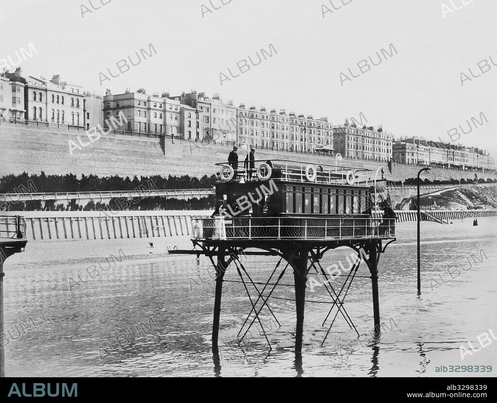 Sea-Going Tram Car in Brighton, 1898.