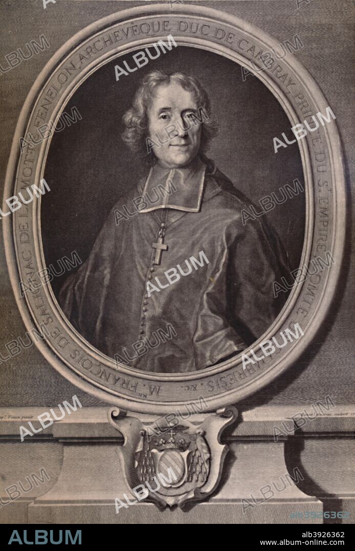 Francois Fenelon, French Catholic archbishop, theologian, writer and poet, c18th century (1894). From A Collection of Engraved Portraits (Further Selection) Exhibited by the Late James Anderson Rose, at the Opening of the New Library and Museum of the Corporation of London, November 1872, Vol. I. [Marcus Ward & Co, Limited, London, 1894].