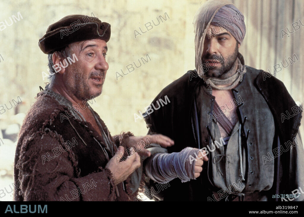 ALFREDO LANDA y ANTONIO RESINES en LA MARRANA, 1992, dirigida por JOSE LUIS CUERDA. Copyright ANTEA FILMS.