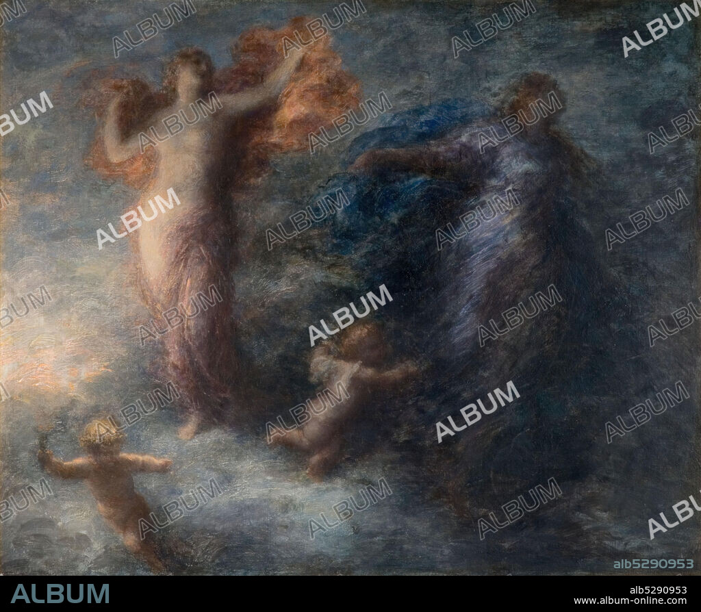 HENRI FANTIN-LATOUR. L'Aurore et la Nuit (Dawn and the Night), 1894.