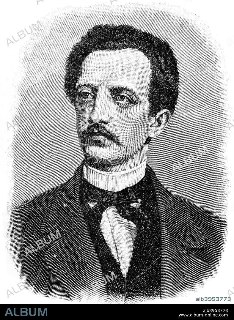 Ferdinand Lassalle, 19th century German jurist and socialist political activist, (1903). Lasalle (1825-1864) participated in the French Revolution of 1848. He became the first President of the Universal German Workmen's Union in 1862. Lasalle was killed in a duel in 1864. A print from The World's History, A Survey of Man's Record, by Dr HF Helmolt, Volume II, William Heinemann, London, 1903.