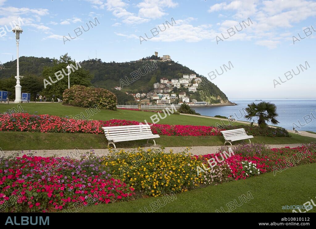 Jardines Palacio Miramar, Monte Igeldo, Donostia, San Sebastian, Gipuzkoa, Euskadi.