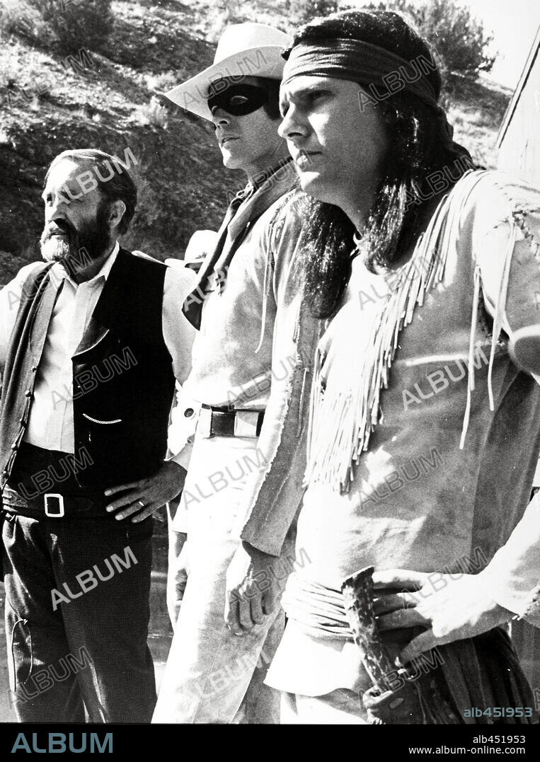 JASON ROBARDS, KLINTON SPILSBURY and MICHAEL HORSE in THE LEGEND OF THE LONE RANGER, 1981. Copyright UNIVERSAL PICTURES.