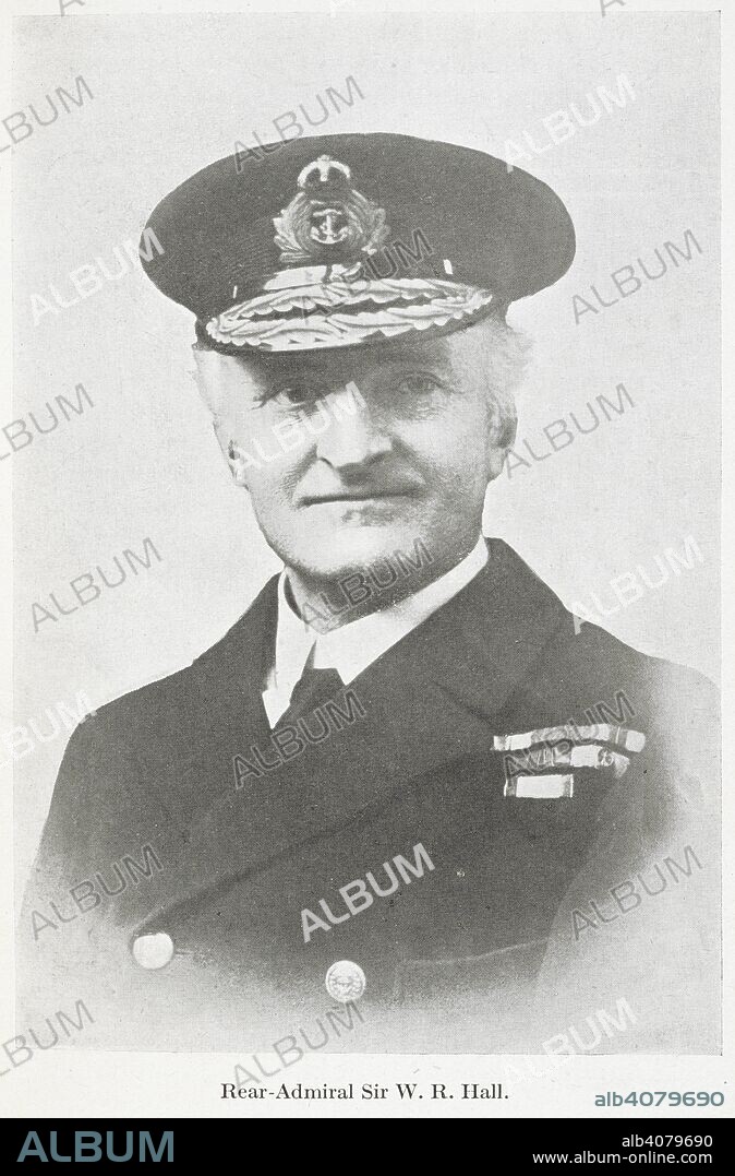 SIDNEY THEODORE FELSTEAD. 'Rear-Admiral Sir W.R. Hall'. Admiral Sir William Reginald "Blinker" Hall, KCMG, CB, RN (28 June 1870 â€“ 22 October 1943) was the British Director of Naval Intelligence (DNI) from 1914 to 1919. Together with Sir Alfred Ewing he was responsible for the establishment of the Royal Navy's codebreaking operation, Room 40, which decoded the Zimmermann telegram, a major factor in the entry of the United States in World War I. German Spies at Bay: being an actual record of the German espionage in Great Britain during the years 1914-1918 ... With illustrations. London : Hutchinson & Co., 1920. Source: 09083.cc.58 plate facing page 86.