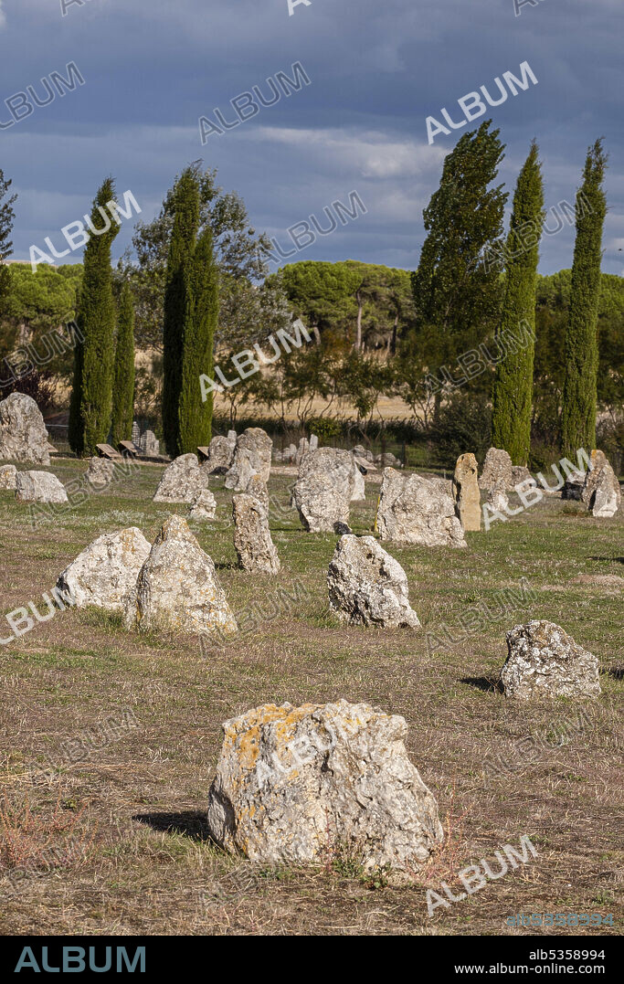 necropolis of "Las Ruedas", ancient Vaccea city of Pintia, Padilla de Duero, Valladolid province, Spain.