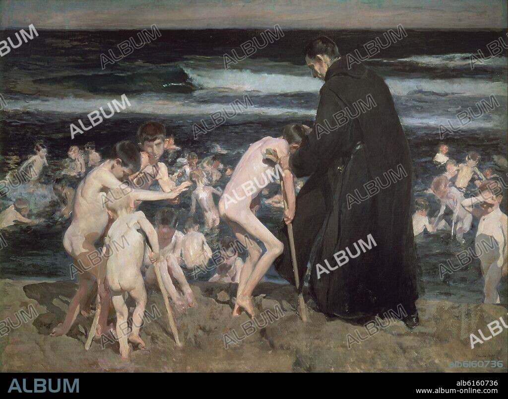 JOAQUIN SOROLLA. TRISTE HERENCIA - 1899 - OLEO/LIENZO - 210X285 CM.