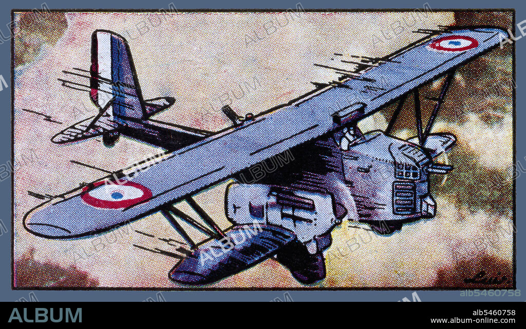 Avión bimotor multiplaza de combate francés Breguet-41 de 1935.