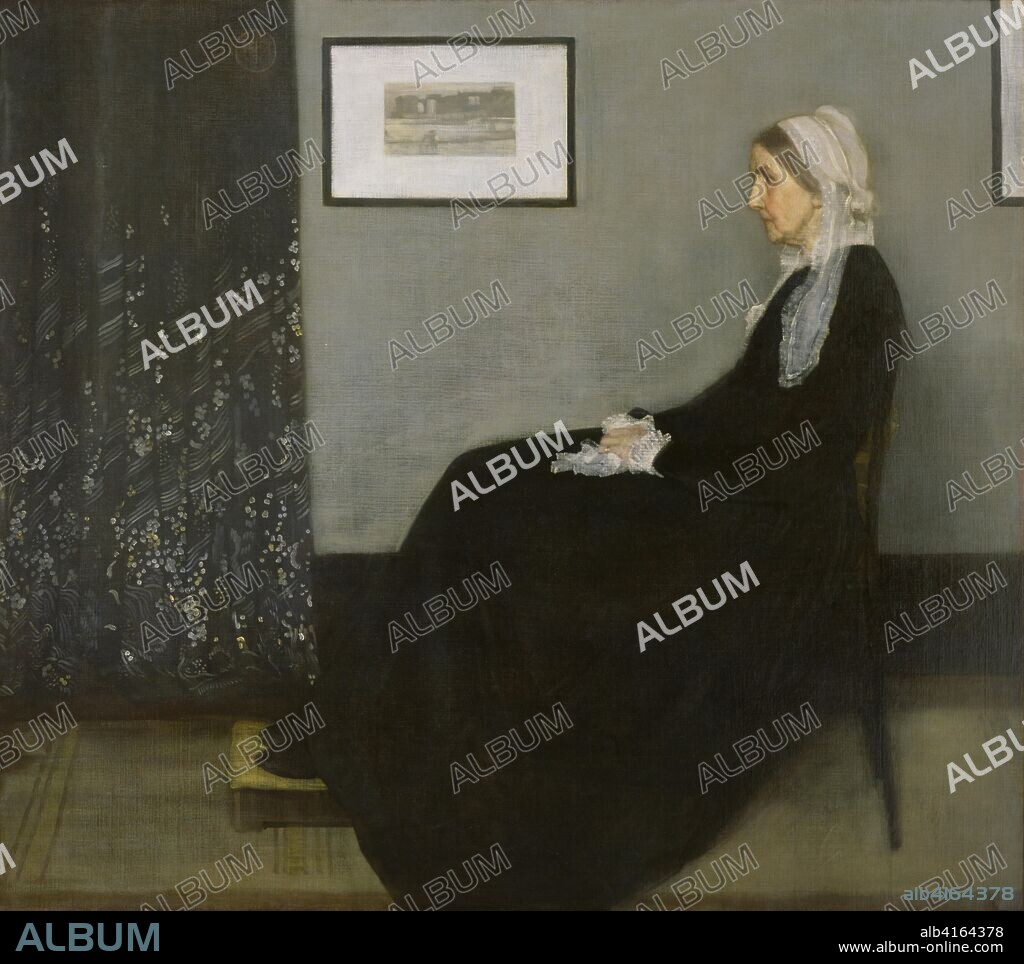 JAMES ABBOTT MCNEILL WHISTLER. Arrangement in Grey and Black/ Whistler's Mother, 1871. Oil on canvas. 144,3 x 162,4 cm.