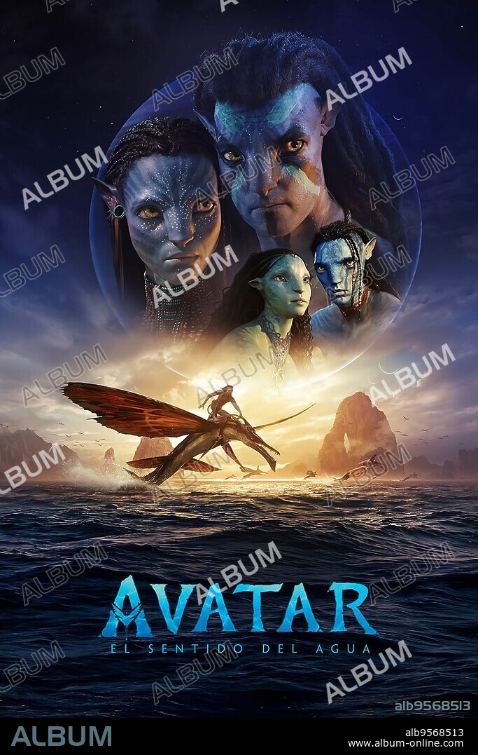 Poster de AVATAR: EL SENTIDO DEL AGUA, 2022 (AVATAR: THE WAY OF WATER), dirigida por JAMES CAMERON. Copyright 20TH CENTURY STUDIOS.