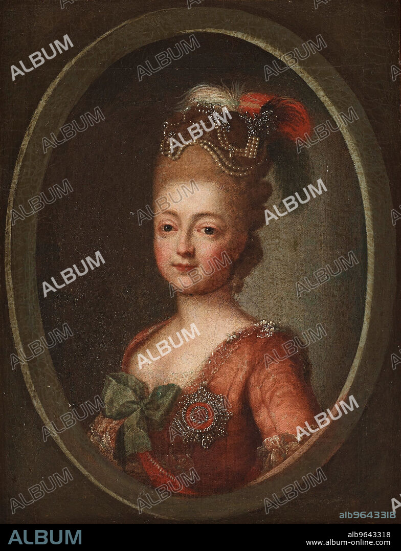 ALEXANDER ROSLIN. Portrait of Duchess Maria Feodorovna (Sophie Dorothea of Württemberg) (1759-1828).