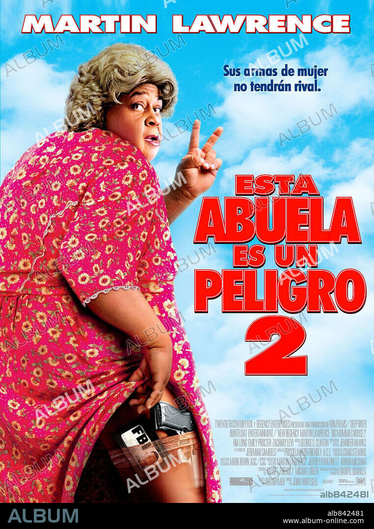 Poster de ESTA ABUELA ES UN PELIGRO 2, 2006 (BIG MOMMA'S HOUSE 2), dirigida por JOHN WHITESELL. Copyright 20TH CENTURY FOX.