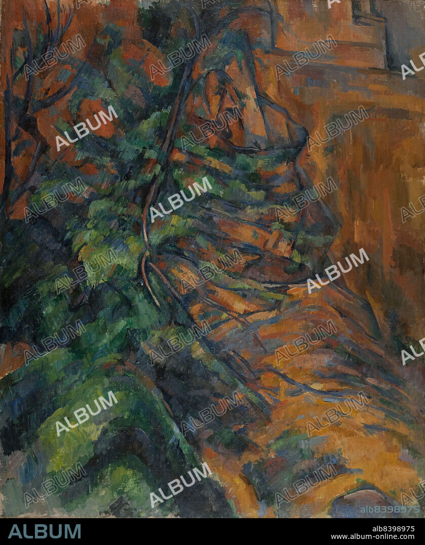 PAUL CEZANNE. Rochers et branches à Bibémus, between 1895 and 1904. Rocks and branches at Bibémus in Provence.