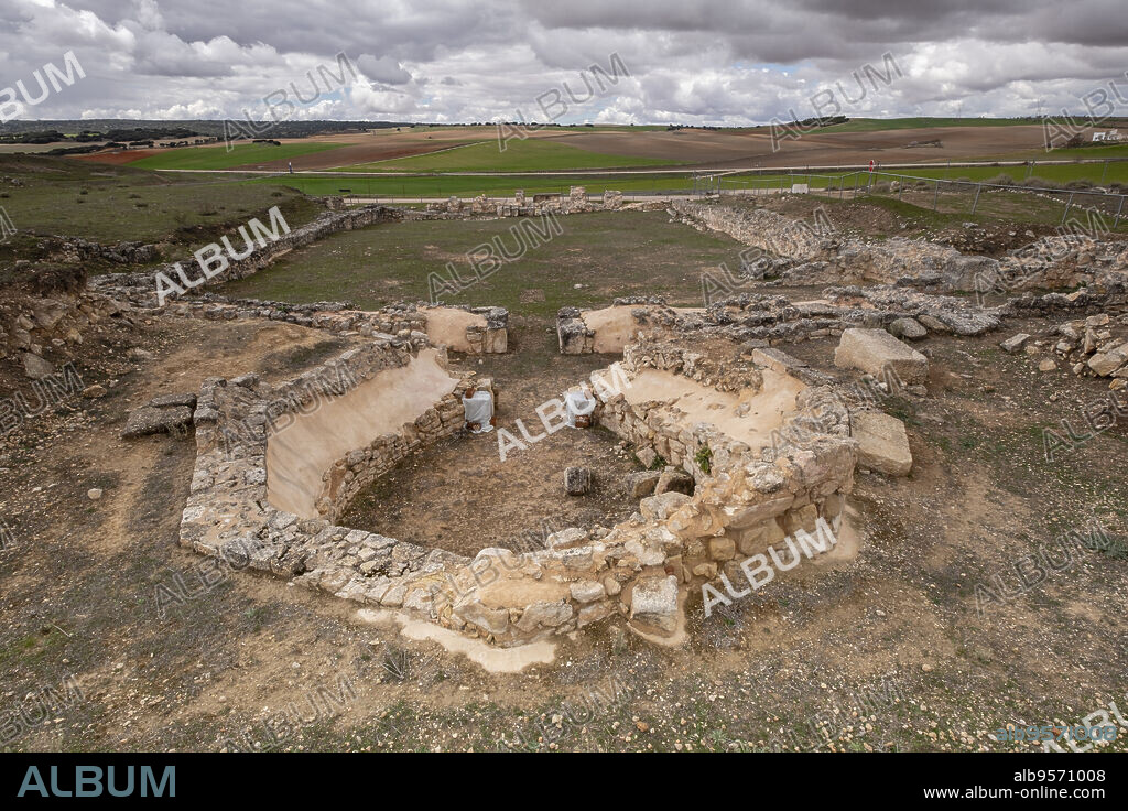 basilica visigoda, parque arqueológico de Segóbriga, Saelices, Cuenca, Castilla-La Mancha, Spain.