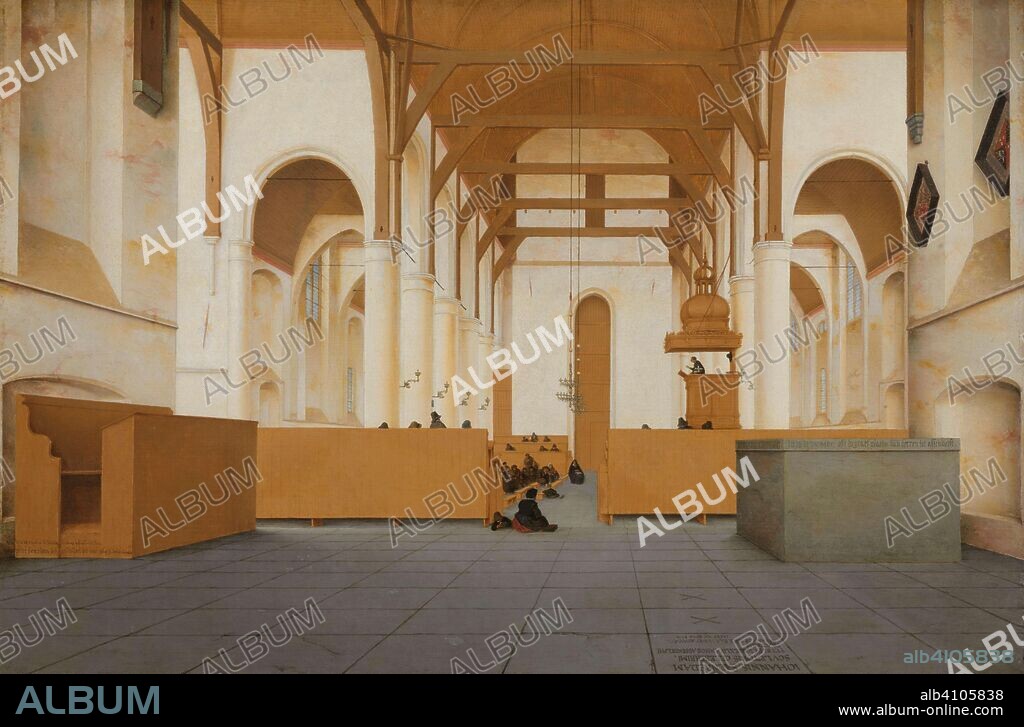PIETER JANSZ. SAENREDAM. Interior of the Sint-Odulphuskerk