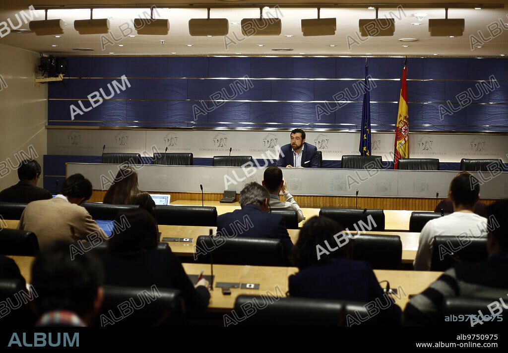 Madrid, 15/12/2015. Rueda de prensa de Miguel Gutierrez, secretario general el grupo parlamentario de Ciudadanos en el Congreso de los Diputados. Foto: Oscar del Pozo ARCHDC.