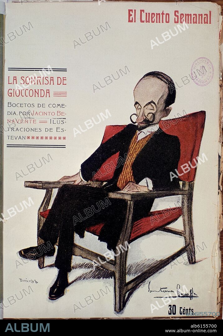 JACINTO BENAVENTE. EL CUENTO SEMANAL - LA SONRISA DE GIOCCONDA - PREMIO NOBEL DE LITERATURA EN 1922.