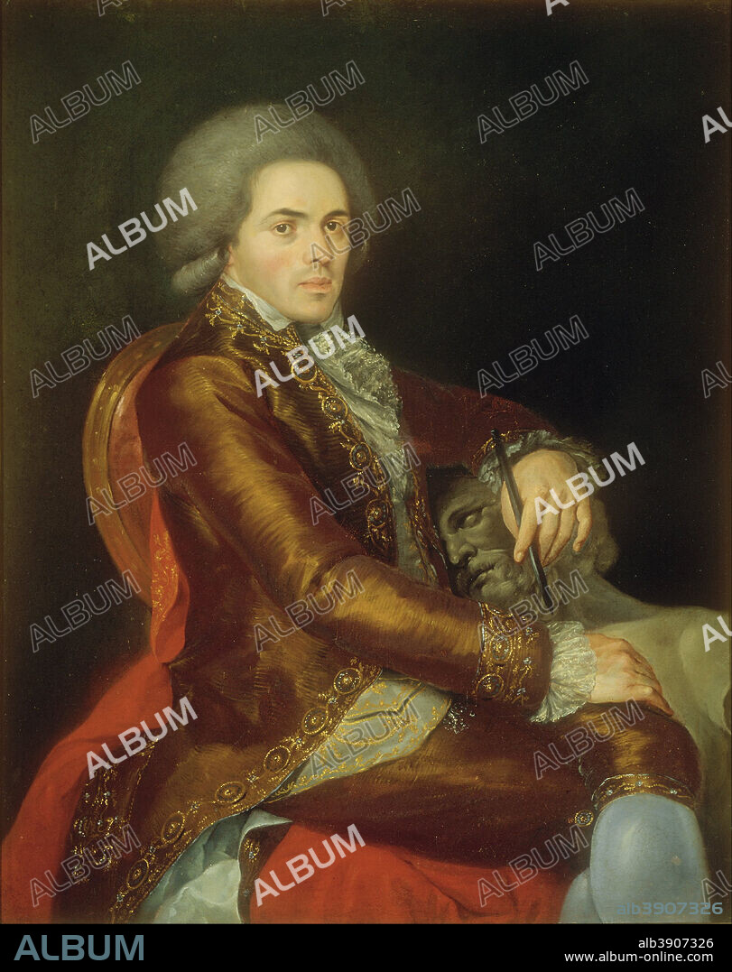 RAFAEL XIMENO Y PLANES. Portrait of Manuel Tolsá. Painting. Oil on canvas. Height: 1,030 mm (40.55 in); Width: 820 mm (32.28 in).