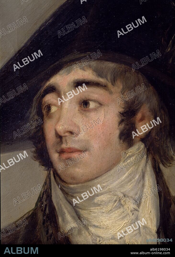 FRANCISCO GOYA Y LUCIENTES DE (1746-1828). VII CONDE DE FERNAN NUÑEZ Y I DUQUE DE FERNAN NUÑEZ - DET ROSTRO (CONJUNTO EN Nº 1079).