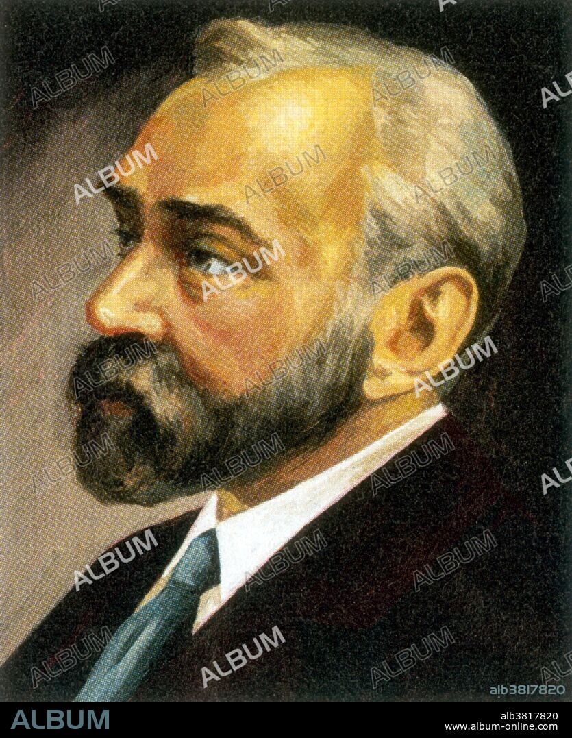 Alfred Bernhard Nobel (October 21, 1833 - December 10, 1896) was a Swedish chemist and inventor, joined his father in the business of manufacturing explosives. He studied explosives like nitroglycerin, and discovered ways to make them safer to use. In 1867, he patented dynamite (a mixture of nitroglycerine and an inert clay). He also produced more powerful explosives, such as blasting gelatin (gelignite, patented in 1876). These patents, and his other businesses, made him extremely wealthy. When he died in 1896, his will directed that the bulk of his fortune be used to set up the Nobel Prizes. These are awarded annually for outstanding contributions in physics, chemistry, physiology or medicine, literature, and world peace.