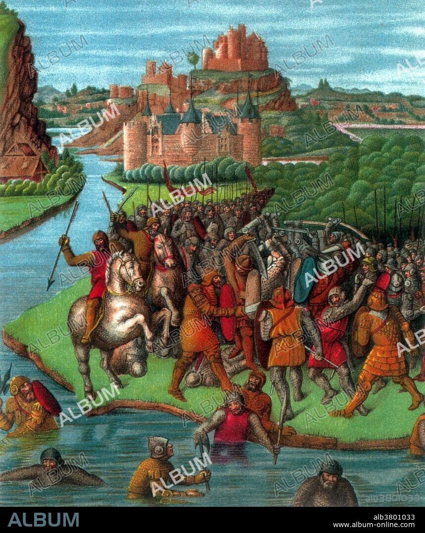 The Maccabean Revolt was a Jewish rebellion, lasting from 167-160 BC, led by the Maccabees against the Seleucid Empire and the Hellenistic influence on Jewish life. Jonathan Apphus was leader of the Hasmonean Dynasty of Judea from 161-143 BC. Bacchides was a Hellenistic Greek general and friend of the Syrian-Greek king Demetrius. Bacchides established the Hellenists as rulers in Judea; and the persecuted patriots, under Jonathan, fled beyond the Jordan River. Jonathan and his companions met Bacchides in battle at the River Jordan. Jonathan had encountered and had raised his hand to slay Bacchides, when the latter evaded the blow; the Jews, defeated, sought refuge by swimming through the Jordan to the eastern bank. In this battle Bacchides is reported to have lost either 1,000 or 2,000 men and he did not make another attempt to cross the river, instead returning to Jerusalem. Jonathan and his forces remained in the swamp in the country east of the Jordan. Following the death of his puppet governor Alcimus, Kohen Gadol in Jerusalem sometime later, Bacchides left the country.