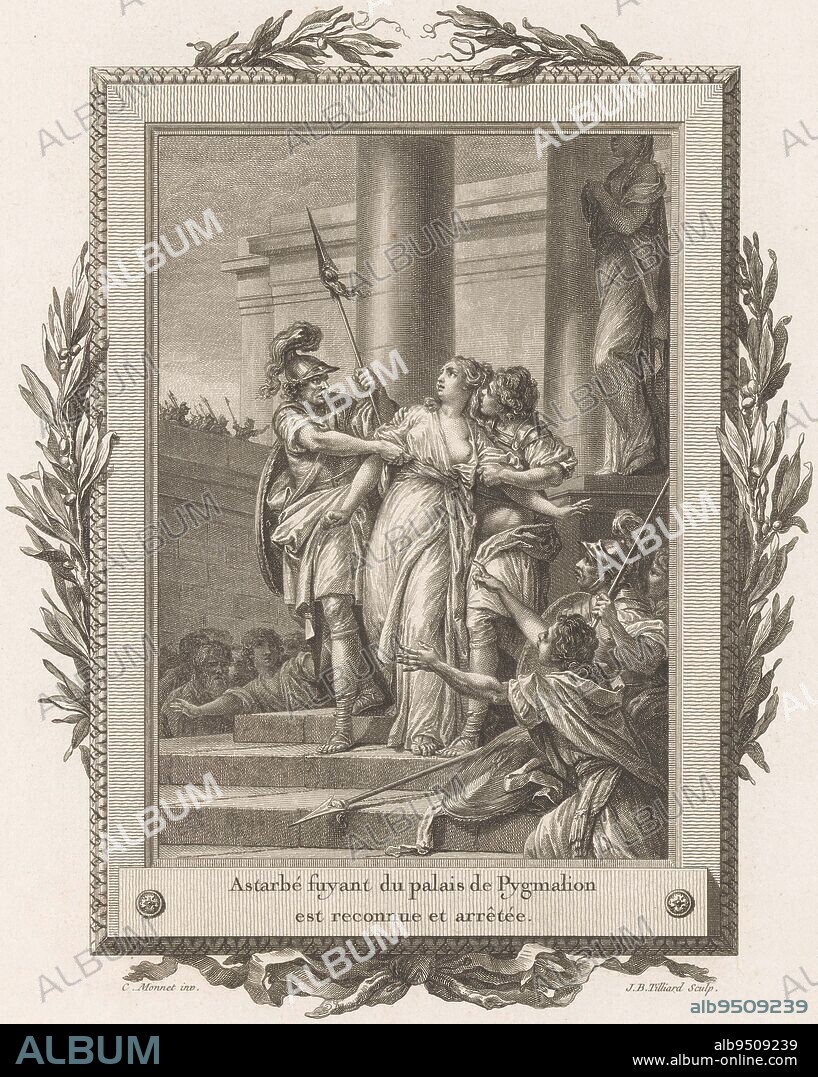 Astarb, print maker: Jean-Baptiste Tilliard, (mentioned on object), intermediary draughtsman: Charles Monnet, (mentioned on object), publisher: Pierre Didot, print maker: France, intermediary draughtsman: France, publisher: Paris, publisher: Paris, publisher: Paris, publisher: Paris, publisher: Paris, 1785, paper, etching, engraving, h 319 mm × w 250 mm.
