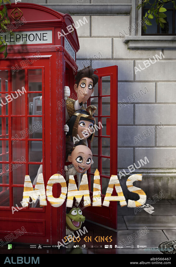 Poster of MUMMIES, 2023 (MOMIAS), directed by JUAN JESUS GARCIA GALOCHA. Copyright Atresmedia Cine / Warner Bros. España.