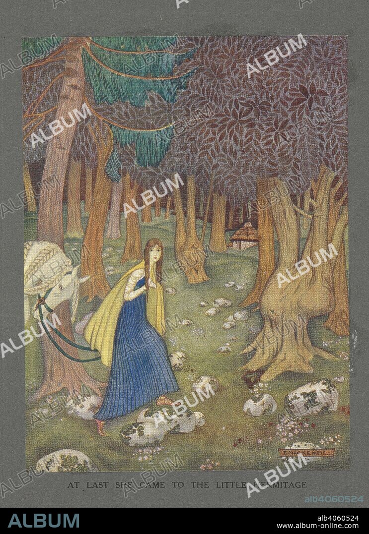 CHRISTINE CHAUNDLER y MACKENSIE. At last she came to the little hermitage. The Maid of Astolat. Arthur and his Knights ... Illustrated by Mackenzie. London : Nisbet & Co., [1920]. Source: 12403.bb.6 opposite page 272.
