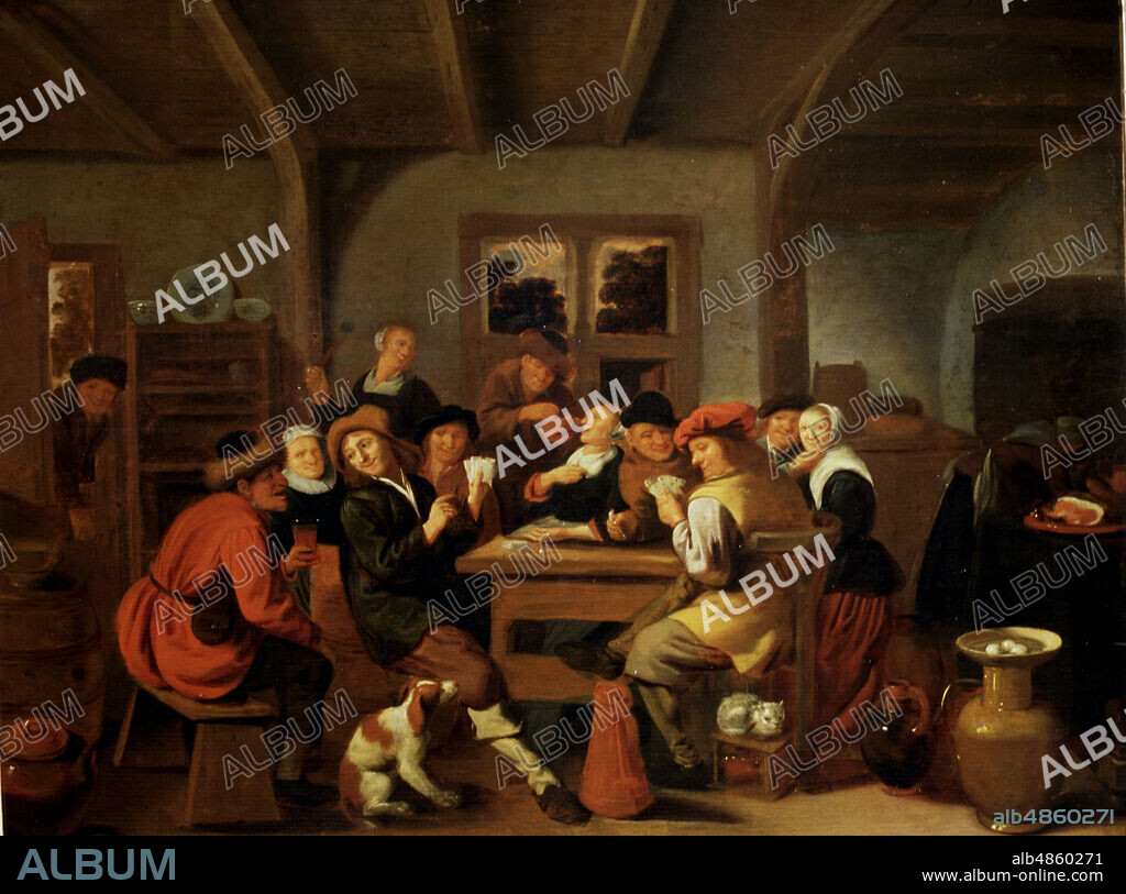 JOHANNES HALS. HALS, JOHANNES. PINTOR HOLANDES. 1620-1654. ALEGRE REUNION, TABLA. FRANS HALSMUSEUM DE HAARLEM. HOLANDA.