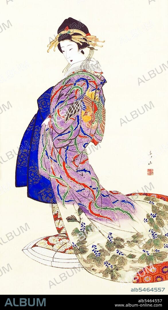 Oiran (??) were the courtesans of Edo period Japan. The oiran were considered a type of yujo (??) 'woman of pleasure' or prostitute. However, they were distinguished from the yujo in that they were entertainers, and many became celebrities of their times outside the pleasure districts. Their art and fashions often set trends among the wealthy and, because of this, cultural aspects of oiran traditions continue to be preserved to this day. The oiran arose in the Edo period (1600–1868). At this time, laws were passed restricting brothels to walled districts set some distance from the city center. In the major cities these were the Shimabara in Kyoto, the Shinmachi in Osaka, and the Yoshiwara in Edo (present-day Tokyo). These rapidly grew into large, self-contained 'pleasure quarters' offering all manner of entertainments. Within, a courtesan’s birth rank held no distinction, which was fortunate considering many of the courtesans originated as the daughters of impoverished families who were sold into this lifestyle as indentured servants. Instead, they were categorized based on their beauty, character, education, and artistic ability. Among the oiran, the tayu (??) was considered the highest rank of courtesan and were considered suitable for the daimyo or feudal lords. In the mid-1700s courtesan rankings began to disappear and courtesans of all classes were collectively known simply as 'oiran'. The word oiran comes from the Japanese phrase oira no tokoro no nesan (????????) which translates as 'my elder sister'. When written in Japanese, it consists of two kanji, ? meaning 'flower', and ? meaning 'leader' or 'first', hence 'Leading Flower' or 'First Flower'.