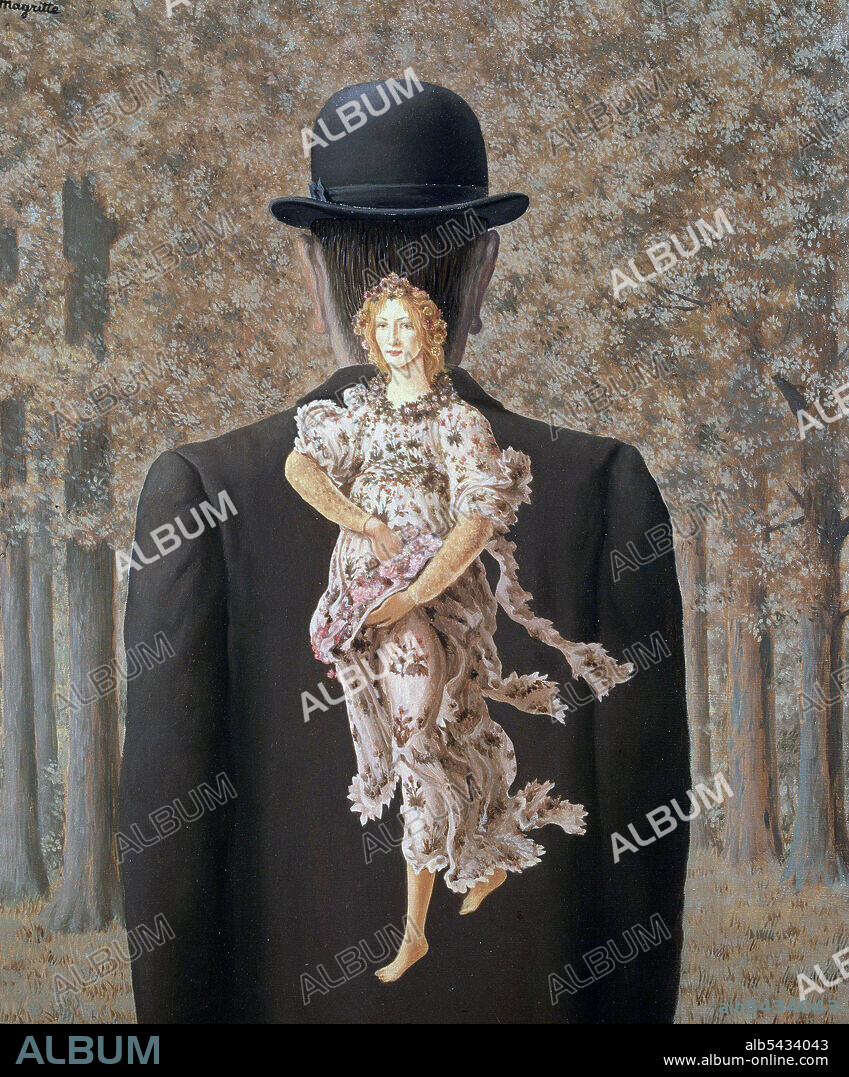 RENÉ MAGRITTE. MAGRITTE , RENE. PINTOR BELGA . 1898 - 1967. " EL RAMILLETE YA PREPARADO " , OLEO DEL AÑO 1956. COLECCION PARTICULAR . GINEBRA. ATENCION: AUTOR CONTEMPORANEO SUJETO A COPYRIGHT ©. EL CLIENTE FINAL ES RESPONSABLE DE LA GESTION DE LOS DERECHOS DE AUTOR CON LAS SOCIEDADES EXISTENTES DE GESTION DE DERECHOS O DIRECTAMENTE CON LOS ORGANISMOS TITULARES DE LOS MISMOS.