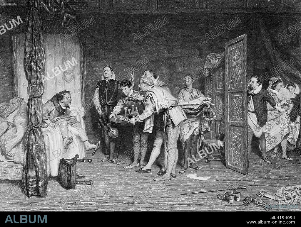 The Works of Shakspere (Imperial Edition) edited by Charles Knight. Etched drawings Published by Virtue & Co Ltd 1870. William Shakespeare. Christopher Sly, The Tamng of the Shrew.