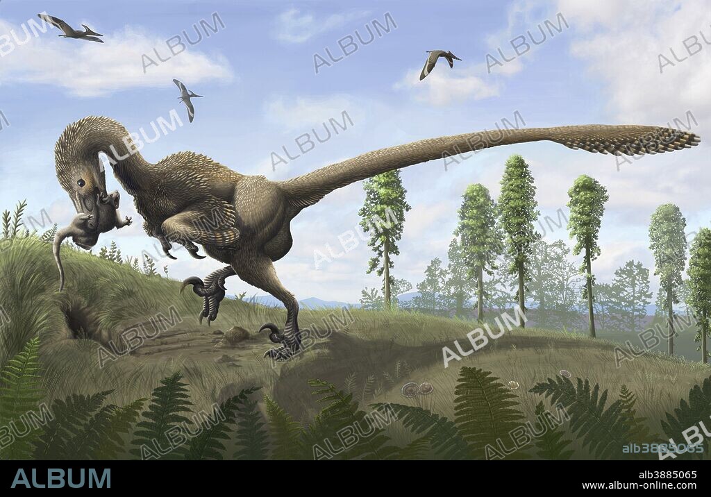 Saurornitholestes, a Cretaceous dromaeosaur of North America, may have sought prey in burrows.