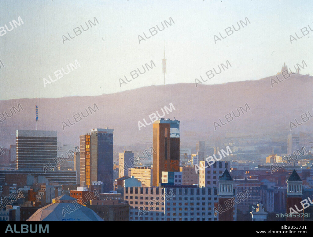 SANTILARI, PERE (1959-), SANTILARI, JOSEP. Josep Santilari y Pere Santilari / 'Vista de Barcelona', 1997. Colección privada.