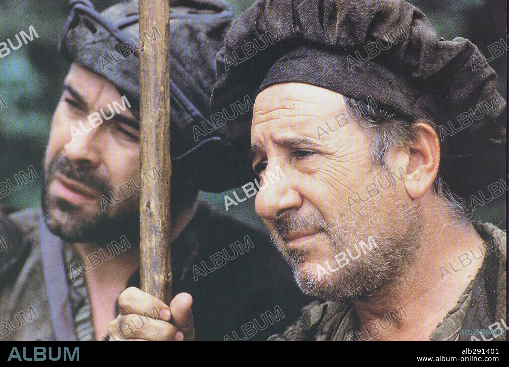 ALFREDO LANDA y ANTONIO RESINES en LA MARRANA, 1992, dirigida por JOSE LUIS CUERDA. Copyright ANTEA FILMS.