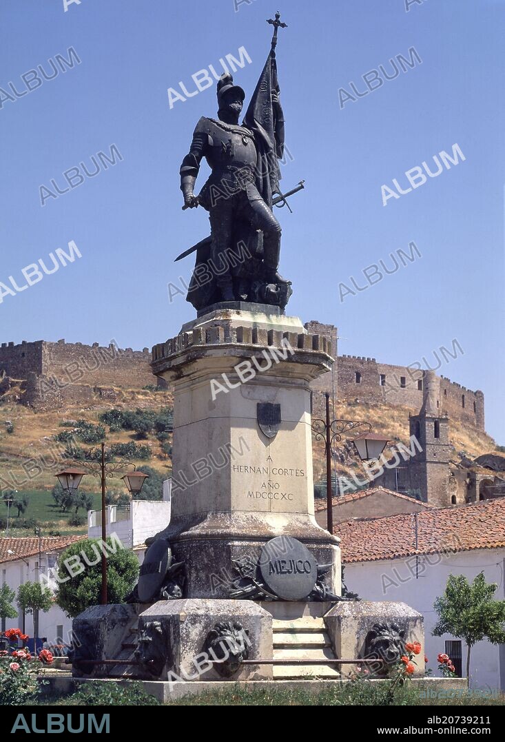 EDUARDO BARRON GONZALEZ (1858-1911). MONUMENTO A HERNAN CORTES 1890.