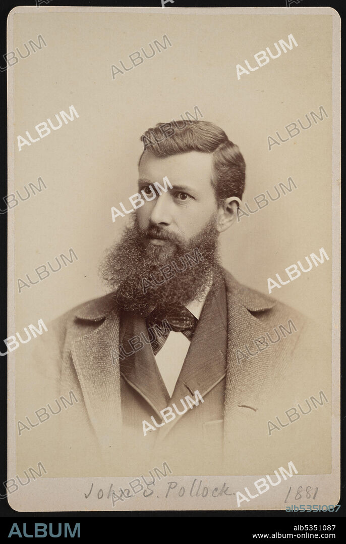 GEORGE W. DAVIS. Portrait of John Symmes Pollock (1849-1924), 1881.