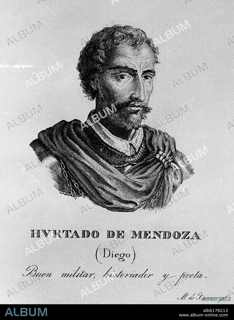 ESTEBAN MAS DE XAXARS (1801-1900) CALCOGRAFO. DIEGO HURTADO DE MENDOZA (1503/1575) - MILITAR HISTORIADOR Y POETA ESPAÑOL.