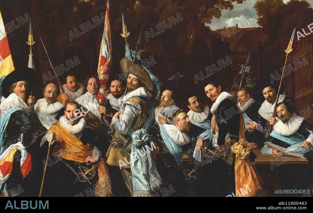 FRANS HALS I. Banquet of the Officers of the Calivermen Civic Guard in Haarlem.