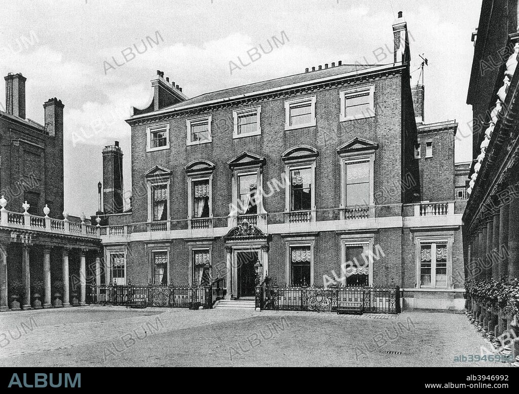 Chesterfield House, Mayfair, London, 1908. A photograph from The Private Palaces of London by E Beresford Chancellor, (Kegan Paul, Trench, Trubner and Co, London, 1908).