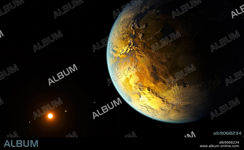 Kepler-186f (also known by its Kepler Object of Interest designation KOI-571.05) is an exoplanet orbiting the red dwarf Kepler-186, about 560 light-years (171 parsecs, or nearly 5.298×1015 km) from the Earth. It is the first planet with a radius similar to Earth's to be discovered in the habitable zone of another star. 2014.