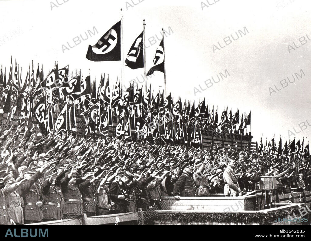 Nuremberg Rally addressed by Adolf Hitler in 1933.